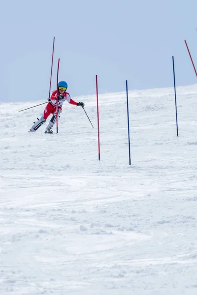 Lourenco Simoes durante i campionati nazionali di sci — Foto Stock