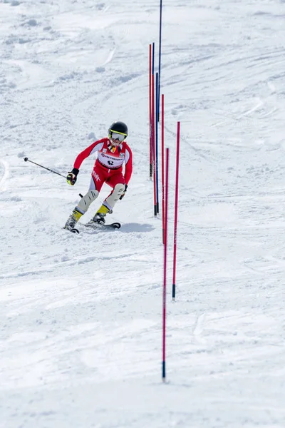 Jose Soares durante el Campeonato Nacional de Esquí — Foto de Stock