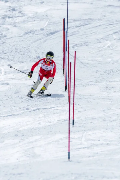 Jose Soares durante o Campeonato Nacional de Esqui — Fotografia de Stock