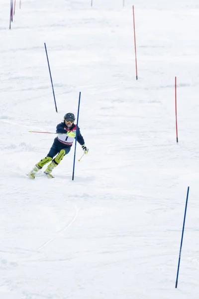 Michael Braun során a Ski országos bajnokság — Stock Fotó