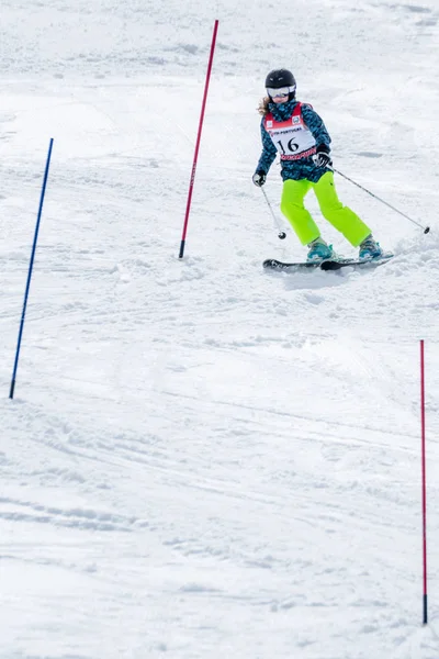 Barbara Silva durante o Campeonato Nacional de Esqui — Fotografia de Stock