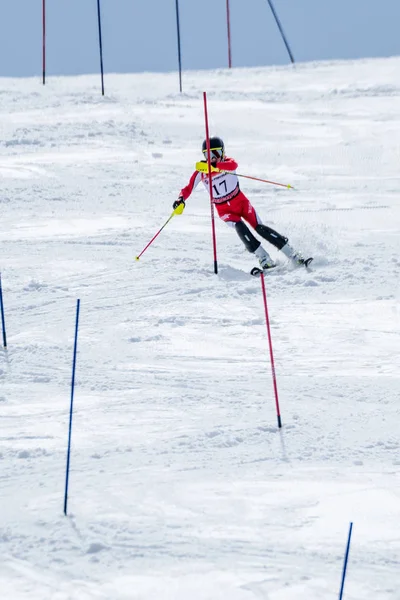 Pedro Marim durante o Campeonato Nacional de Esqui — Fotografia de Stock