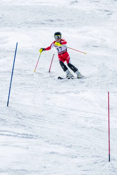 Pedro Marim durante i campionati nazionali di sci — Foto Stock