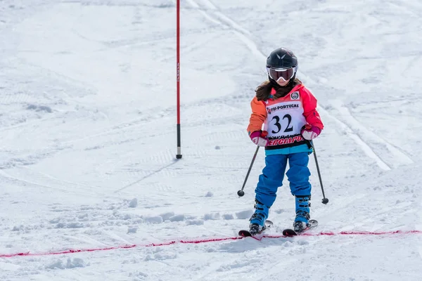 Beatriz Curto durante el Campeonato Nacional de Esquí — Foto de Stock
