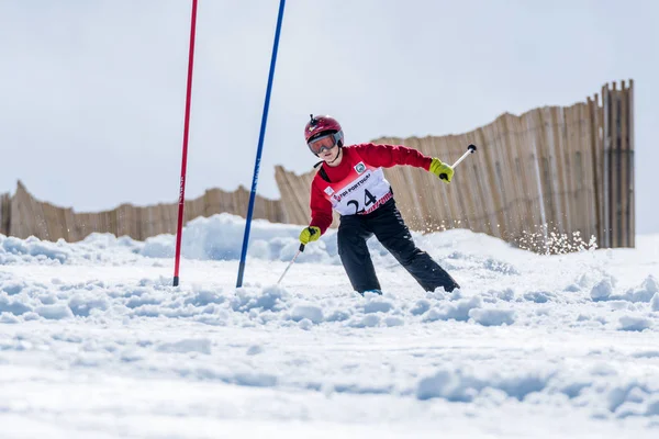 Lagem ΔΙΝΕΙΣ κατά τη διάρκεια του σκι εθνικά πρωταθλήματα — Φωτογραφία Αρχείου