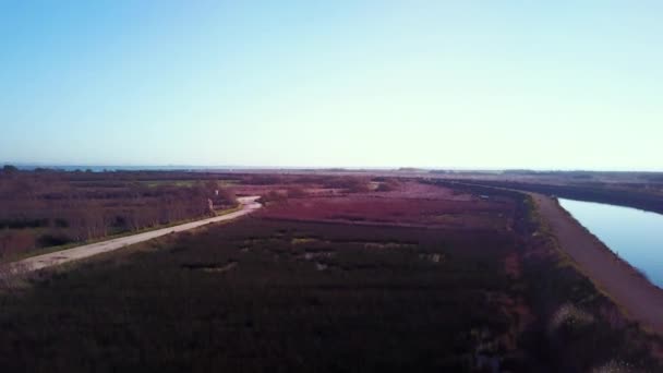 Luchtfoto uitzicht van Ribeira de Pardelhas — Stockvideo