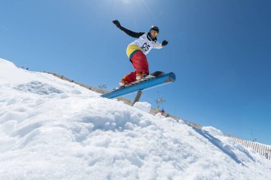 Michael Cruz Snowboard Ulusal Şampiyonası sırasında