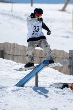 Snowboard Ulusal Şampiyonası sırasında Robinson Weiske