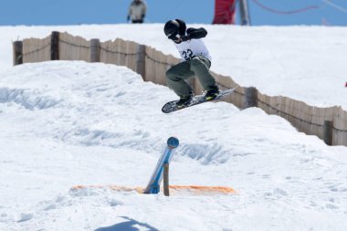 Jorge Margarido Snowboard Ulusal Şampiyonası sırasında