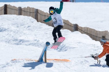 Ines Rainho Snowboard Ulusal Şampiyonası sırasında