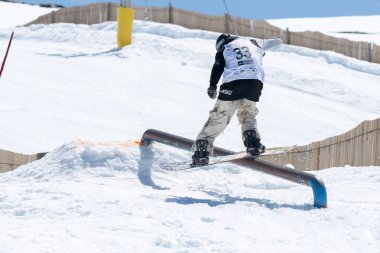 Snowboard Ulusal Şampiyonası sırasında Robinson Weiske
