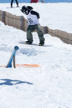 Jorge Margarido Snowboard Ulusal Şampiyonası sırasında