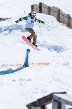 Guilherme Lopes Snowboard Ulusal Şampiyonası sırasında