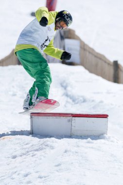 Henrique Nunes Snowboard Ulusal Şampiyonası sırasında