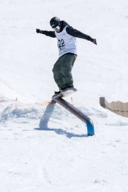 Jorge Margarido Snowboard Ulusal Şampiyonası sırasında