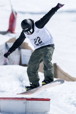 Jorge Margarido Snowboard Ulusal Şampiyonası sırasında