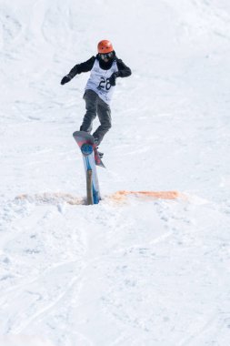 Mateus Morais Snowboard Ulusal Şampiyonası sırasında