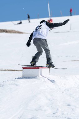 Mateus Morais Snowboard Ulusal Şampiyonası sırasında