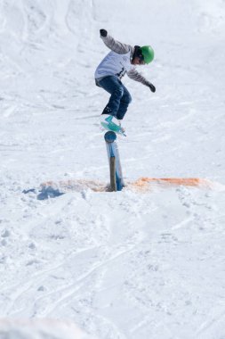 Diogo Pombeiro Snowboard Ulusal Şampiyonası sırasında