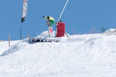 Henrique Nunes Snowboard Ulusal Şampiyonası sırasında