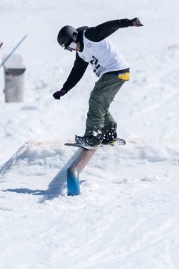 Jorge Margarido Snowboard Ulusal Şampiyonası sırasında