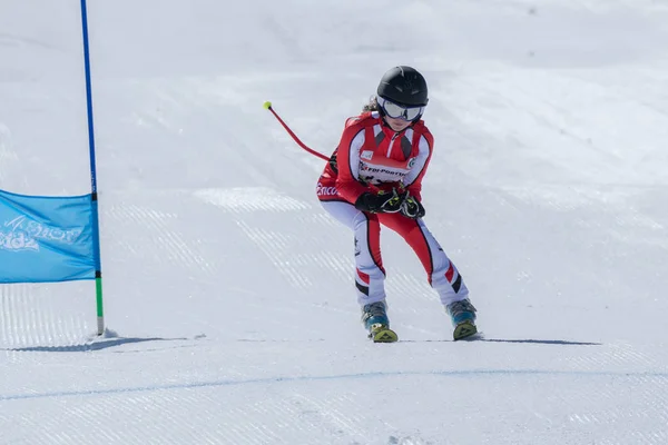 Діана Баптіста під час лижних національні чемпіонати — стокове фото