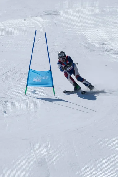 Mario Carvalho durante o Campeonato Nacional de Esqui — Fotografia de Stock