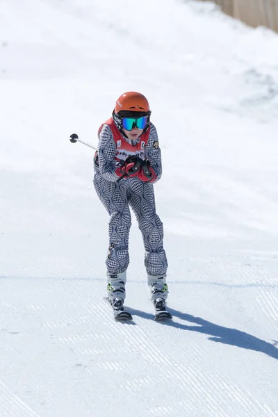 Joao Silva során a Ski országos bajnokság — Stock Fotó