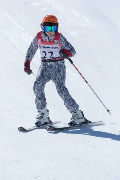 Joao Silva tijdens de nationale kampioenschappen van Ski — Stockfoto