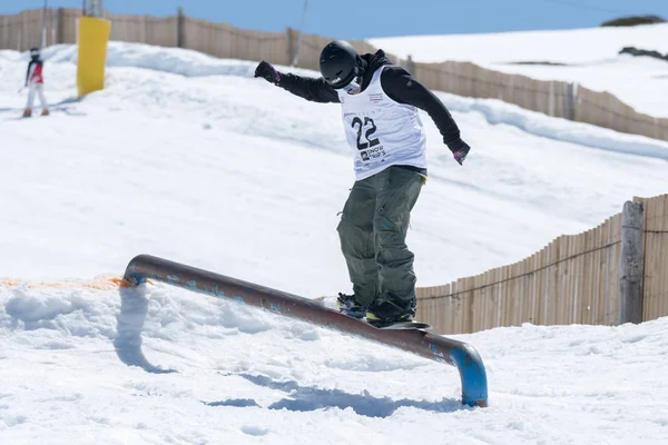 Jorge Margarido lors des championnats nationaux de snowboard — Photo