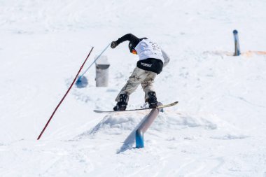 Snowboard Ulusal Şampiyonası sırasında Robinson Weiske