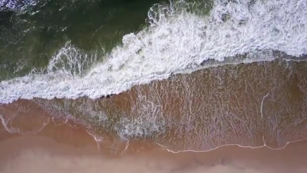 Les vagues de l'océan s'écrasent sur la plage
