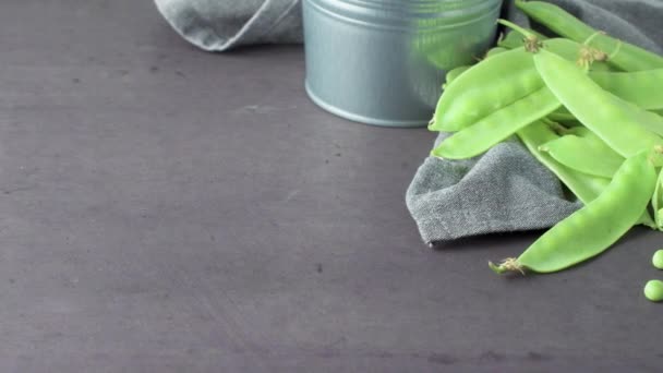 Зелений цукор Snap Горох — стокове відео