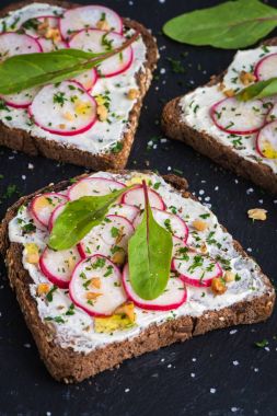 Lezzetli vejetaryen sandviç