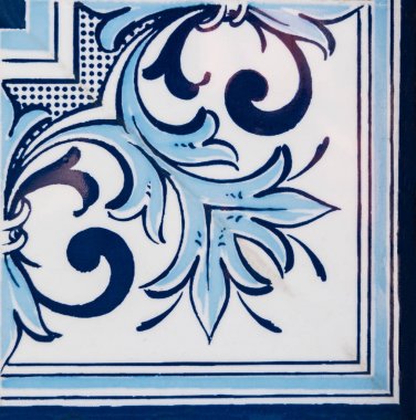 geleneksel Portekiz sırlı çini