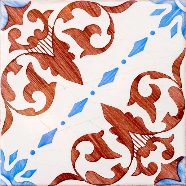 Traditional Portuguese glazed tiles — Stock Photo, Image