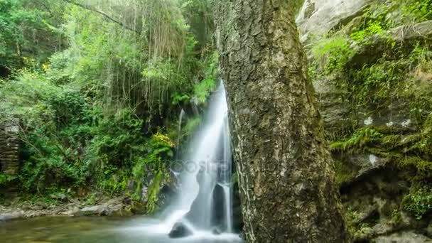 Kaunis vesiputous Cabreiassa Portugali — kuvapankkivideo
