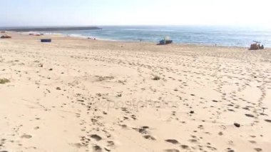 Espinho Beach'de paramos'ın