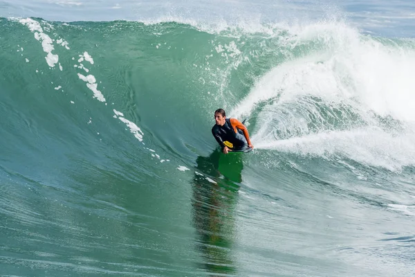 Bodyboarder akcióban — Stock Fotó