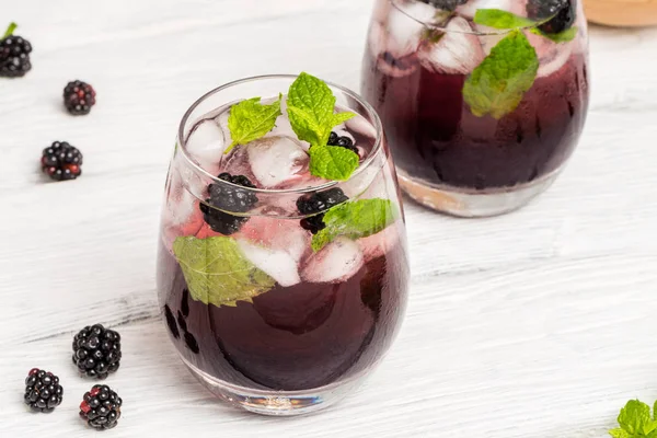 Fresh blackberry drink — Stock Photo, Image