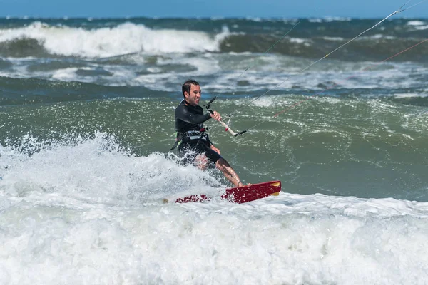 Kite Surfer surfing — Stock Photo, Image