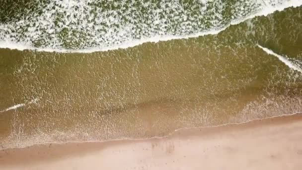 Onde oceaniche che si infrangono sulla spiaggia — Video Stock