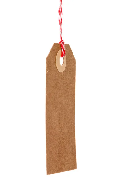 Recycled paper tag — Stock Photo, Image