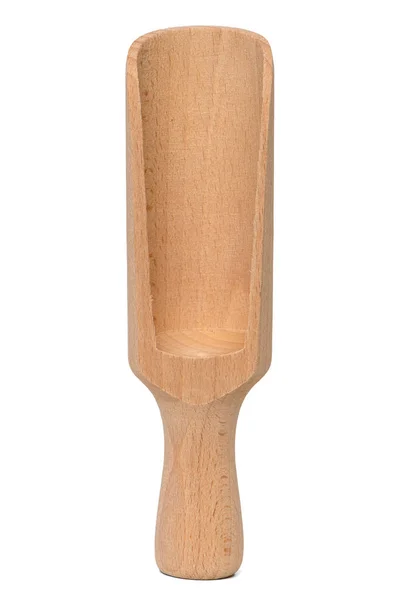 Empty wooden scoop — Stok fotoğraf