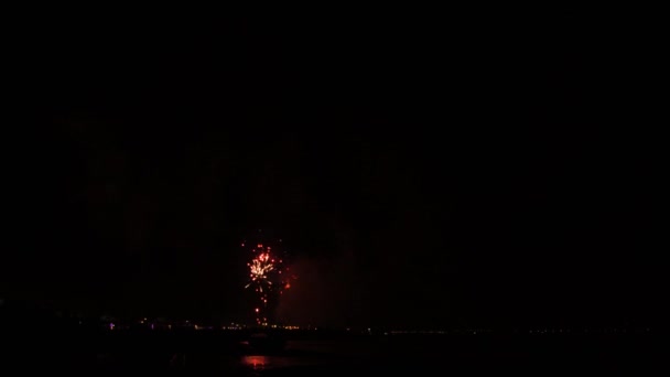 Tűzijáték a St Paio Torreira térképén — Stock videók
