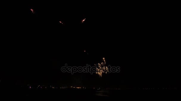 Fogos de artifício de São Paio de Torreira — Vídeo de Stock