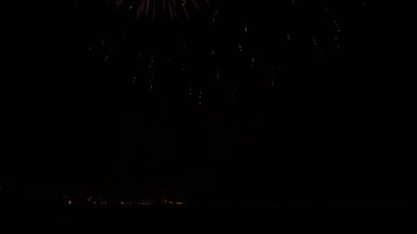 Fogos de artifício de São Paio de Torreira — Vídeo de Stock