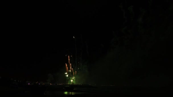 Fogos de artifício de São Paio de Torreira — Vídeo de Stock