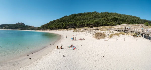 Playa de Rodas en las Islas Cies de España — Foto de Stock