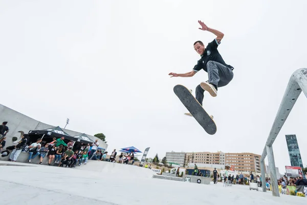 Jorge Simoes tijdens de 4de etappe Dc Skate Challenge — Stockfoto